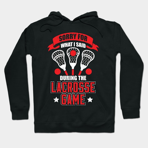 Funny Lacrosse Game Player Coach Gift Hoodie by Dolde08